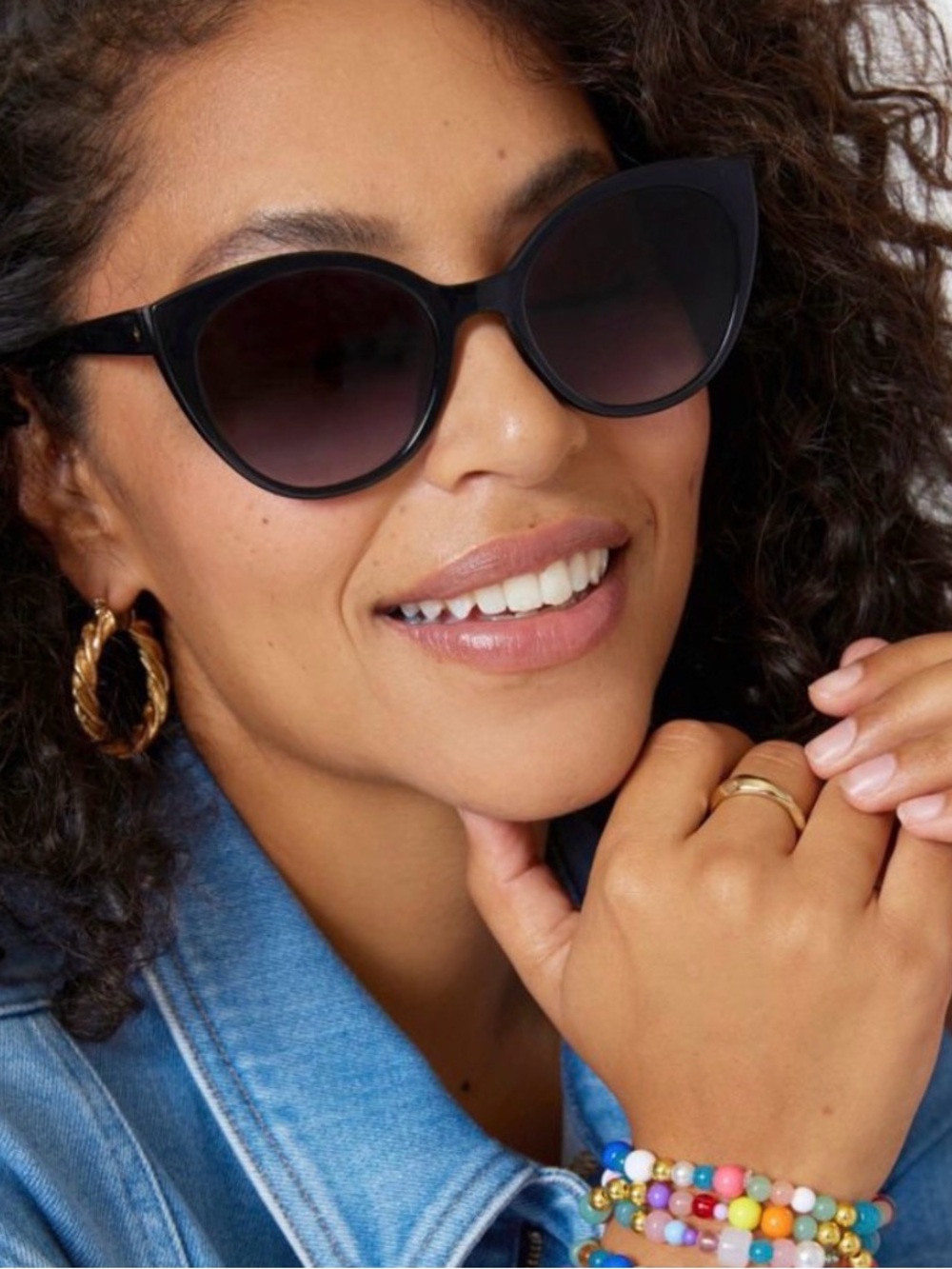 kate spade Black Cat-Eye Sunglasses NWT-sold out in stores